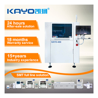 Impresora de Plantillas Automática KAYO-450 a Precio Económico, Impresora de PCB de Alta Precisión para Pasta de Soldar para LED