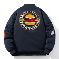 Veste de baseball décontractée en jersey, style uniforme américain, coupe ample, épaisse