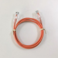 Kabel Patch Cat6 UTP Ultra Tipis Berkualitas Tinggi 28AWG Konduktor Tembaga Selubung PVC LSZH Hemat Ruang