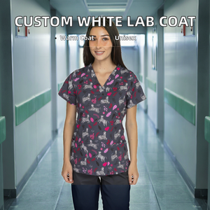 Bata de Laboratorio Personalizada de Alta Calidad, Blanca, de Algodón y Poliéster, Tejida, Unisex, para Doctores, Manga Larga, Ropa Experimental de Invierno para Hospital - Product Image 2