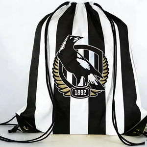 Sac à cordon en plastique recyclé, sac de courses - Product Image 1