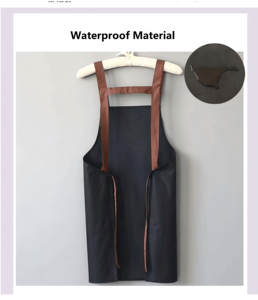 Tabliers personnalisés avec logo, imperméables et résistants à l'huile, en PVC, pour <span class=keywords><strong>cuisine</strong></span> et restaurant, pour hommes et femmes, avec poches, impression, taille, couleur, logo personnalisé - Product Image 3