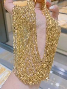 สร้อยคอทองคำแท้ 18K ลายฟิกาโร่ หนา 3 มม. ยี่ห้อซินฟลาย รุ่น AU750 สำหรับผู้หญิง คุณภาพสูง สามารถนำไปจำนำได้ ผลิตในอิตาลี - Product Image 2