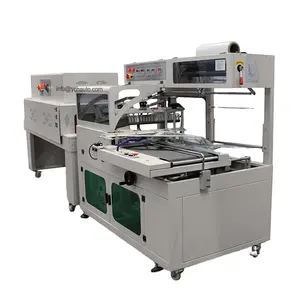 Cake Bread Snack Bars box Automatic L Bar Sealer Shrink Packing Machines Books Wrapping Machine with CE Certification