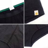 Culottes en coton et chanvre naturel pour femmes, taille basse, design OEM, logo, ceinture élastique, respirantes, confort décontracté, sous-vêtements