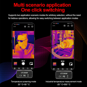 UNI-T UTI380M UTI380MS กล้องถ่ายภาพความร้อนโทรศัพท์มือถือ 400*300 พิกเซล เครื่องถ่ายภาพความร้อน IOS Android โฟกัสแบบแมนนวล ทดสอบความผิดปกติของวงจร PCB L49 - Product Image 6