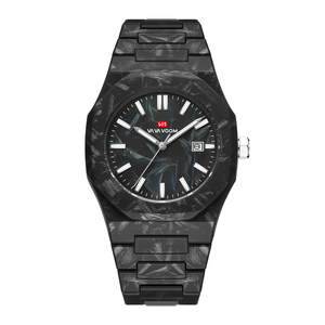 Montre à quartz unisexe, boîtier en résine ABS, lunette géométrique, style sportif, montre-bracelet légère et décontractée - Product Image 3