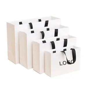 High Quality Environment Friendly Paper Bag Recyclable Shop Store Packaging Bag Clothes Shoes Gift Paper Bag