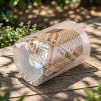 Moules à gâteau jetables en forme de tulipe, résistants à la chaleur, 100 % biodégradables, anti-graisse, avec logo personnalisé, qualité alimentaire, vente en gros