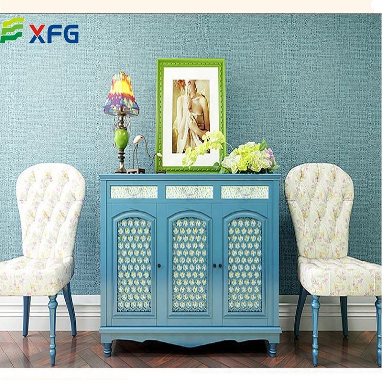 Japanese Style Pvc Simple Clinen Texture Wall Covering Paper Adhesive Waterproof Wallpaper for House Living Room Deco · image 6