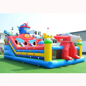 Wholesale commercial grade outdoor moonwalk kids bouncy combo cartoon inflatable jumping house castle slide