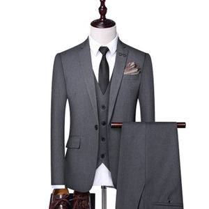 <span class=keywords><strong>Costume</strong></span> de <span class=keywords><strong>mariage</strong></span> décontracté pour jeunes hommes, style américain professionnel, col en V, simple boutonnage, respirant, braguette boutonnée, grandes tailles - Product Image 1