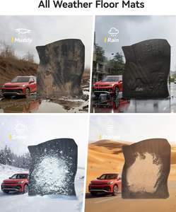 Fodera da pavimento in TPE per tutte le stagioni 3W per Volkswagen <span class=keywords><strong>Tiguan</strong></span> 2018-2024 <span class=keywords><strong>nera</strong></span> 1a fila di tutti i modelli - Product Image 5