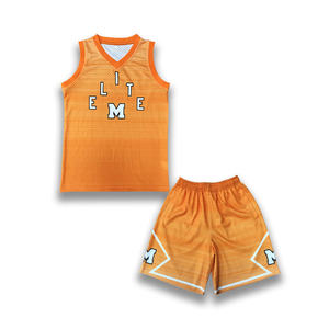 ชุดเสื้อบาสเก็ตบอลชุดบาสเก็ตบอลสำหรับเยาวชนปักลายสีดำ - Product Image 2