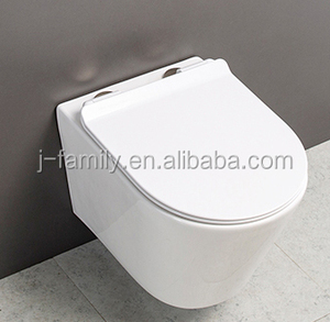 Европейский п-ловушка для мытья туалета на стену с крышкой UF - Product Image 4