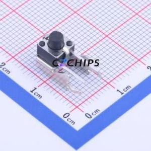 ST-1102VX-6 Tactile Switch Bent Lead Through Hole,6x6mm Switch Single Pole Single Throw Round Button 2.5N Right Angle Insert - Product Image 1