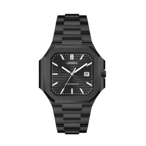 Nouvelle montre pour homme de forme carrée, tendance, avec calendrier et affichage lumineux, pour les affaires, vente en gros d'usine de montres à quartz cool - Product Image 2