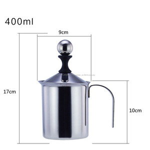 acero inoxidable de la malla de la mano vaporizador de leche con resistente al calor de la manija - Product Image 3