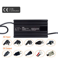 Chargeur de batterie à vente chaude 12v 24V 48V 60V 72V pour fauteuil roulant électrique, chariot de golf, batterie au lithium Lifepo4