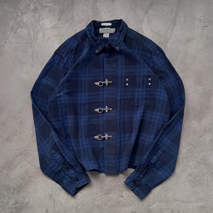 Camicia da Lavoro Vintage da Uomo <span class=keywords><strong>a</strong></span> Maniche Lunghe con Chiusura <span class=keywords><strong>a</strong></span> Moschettone, Stile Streetwear Designer Personalizzato, Tema Vigili del Fuoco/Pompiere - Product Image 2