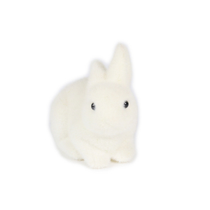 Decoración para fotografía de Pascua Prop decoración de fiesta Pascua blanco hogar mascota paja muñeca conejito - Product Image 3