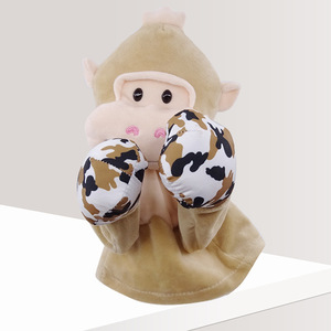 Marionnette <span class=keywords><strong>de</strong></span> boxe en peluche avec son, mignonnes manettes <span class=keywords><strong>de</strong></span> doigt pour jeu parent-enfant, cadeau fantaisie anti-stress - Product Image 5