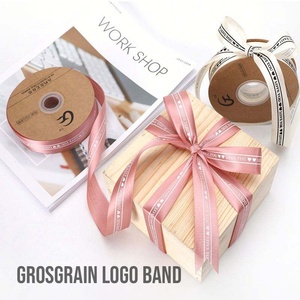 Cinta de Embalaje de Lujo para Ropa Bee, Cinta de Grosgrain Personalizada con Lámina Dorada Impresa para la Reconocimiento de la Marca - Product Image 3