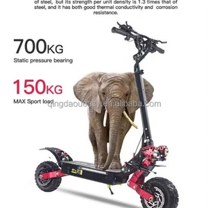 สกู๊ตเตอร์ไฟฟ้าพับได้กำลังสูง 2400W ยางออฟโรด 11 นิ้ว มอเตอร์คู่ใหม่ แบตเตอรี่ลิเธียม 60V รับน้ำหนักสูงสุด 200 กก. รุ่น Pro E-Scooter - Product Image 6