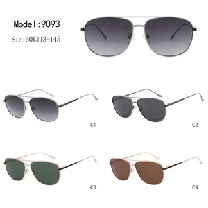 Gafas de Sol de Piloto con Montura Metálica Completa, Lentes Degradadas, Unisex para Adultos, Protección UV para Exteriores - Product Image 3