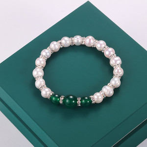 Wholesale 8mm Nearly Baroque <b>Freshwater</b> <b>Pearl</b> <b>Bracelet</b> Small Commodity From Yiwu Stall Source Jewelry - Product Image 4
