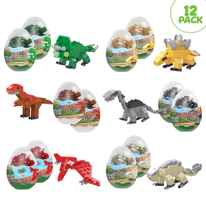 6 in 1 DIY Plastic T-rex Dinosaur <b>Toys</b> Mini Building Block Surprise Dinosaur Egg Dino Capsule <b>Toys</b> - Product Image 4