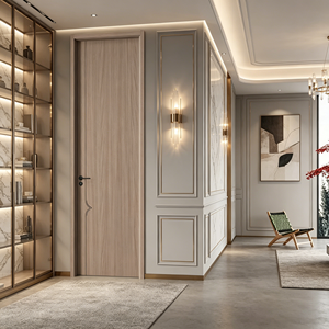 Yüksek Kaliteli Modern Özelleştirilmiş MDF PVC Ahşap İç Kapı, Yatak Odası Mutfak Oturma Odası için Ses Geçirmez ve Yangına Dayanıklı Özelliklere Sahip - Product Image 5