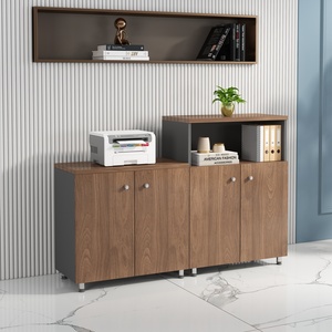 ชั้นตู้หนังสือตู้ไม้ดีไซน์อุตสาหกรรมสำหรับโฮมออฟฟิศสำหรับโรงเรียน - Product Image 4