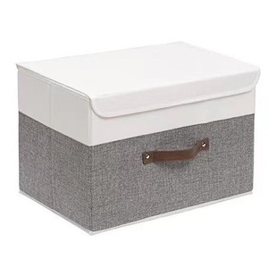 Linen Patchwork <b>Storage</b> <b>Box</b> Customizable Size for Toy Organizing Home <b>Storage</b> <b>Bin</b> Multi Purpose Organizer <b>Box</b> - Product Image 5