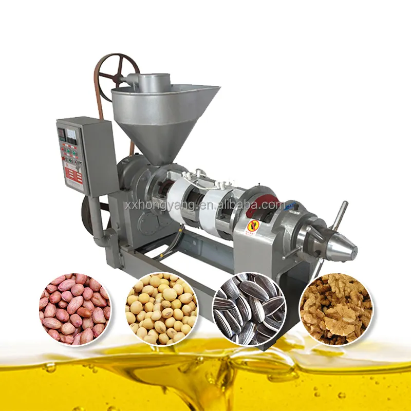 cold/hot oil press groundnut oil extraction machine price 6yl-130 factory sale