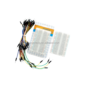 400 hole bread board/mini <b>noodle</b> pack board/experimental board circuit board 65 connecting wires tied together - Product Image 1