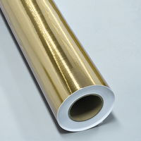 Vinilo de Corte Metálico Dorado Compatible con REACH, Adhesivo Eco-Solvente para Decoración de Tiendas y Señalización de Lujo