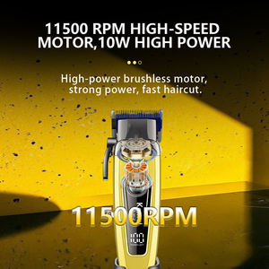 Tagliacapelli Elettrico Professionale per Barbieri KEMEI Km-90-4 11500RPM ad Alta Velocità Potenza 10W con Lame Regolabili e Base di Ricarica - Product Image 5