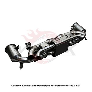Vortex Performance Stainless Steel Catback <b>Exhaust</b> With Downpipes For Porsche 911 992 3.0T Racing Upgrade - Product Image 3