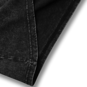T-shirt vintage délavé à l'acide pour homme, logo personnalisé, effet usé, poids lourd, 100% coton, style décontracté surdimensionné - Product Image 5