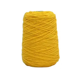 热卖各种颜色8层手工簇绒地毯纱线3毫米认为400克腈纶线羊毛纱线