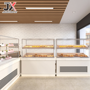 Vitrina de Exhibición LED de Diseño Personalizado de Lujo para Panadería, <span class=keywords><strong>Mueble</strong></span> de Alta Gama para Exhibición de Pasteles, Postres y Pan - Product Image 4