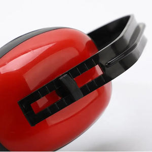 Réduction du bruit cache-oreilles Protection auditive pas cher rouge PP insonorisé Construction <span class=keywords><strong>chantier</strong></span> sécurité cache-oreilles avec logo personnalisé - Product Image 6