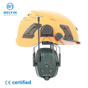 保護無線イヤーマフサポートセーフティキャップ内蔵DMRトランシーバー内蔵通信SNR30dB NRR24dBインターホンイヤーマフ - Product Image 3