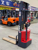 Mesin Penumpuk Pallet Otomatis Listrik Penuh 2023 Narrow Aisle Stacker 1.5 Ton 2 Ton 3 Ton Self Lifter Tinggi Angkat 5 Meter