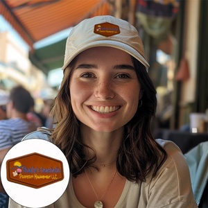 Producent van jeans kledinglabels, op maat gemaakte logo's, geprägte echte lederen patches voor hoeden en kleding - Product Image 3