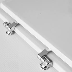 Abattant de toilettes carré moderne pour Hatria-Spea Lara Vase, fermeture douce, multi-matériaux (bois de bambou, plastique PP, résine d'urée UF) - Product Image 4