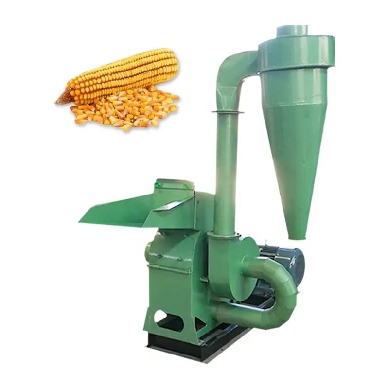 Molino de martillo de trigo y arroz, grano de fábrica para alimentación animal, trituradora de paja de maíz, máquinas de procesamiento, máquina de trituración de alimentación