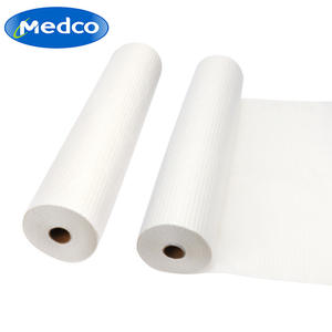 Rouleau de draps jetables médicaux roses 45x30cm imperméables pour usage hospitalier, usage unique, pour examen - Product Image 3