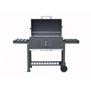 Xxl hình chữ nhật thép cao cấp vườn sân sau ngoài trời BBQ than nướng với gang nấu ăn lưới - Product Image 6